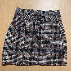 Topshop plaid mini skirt